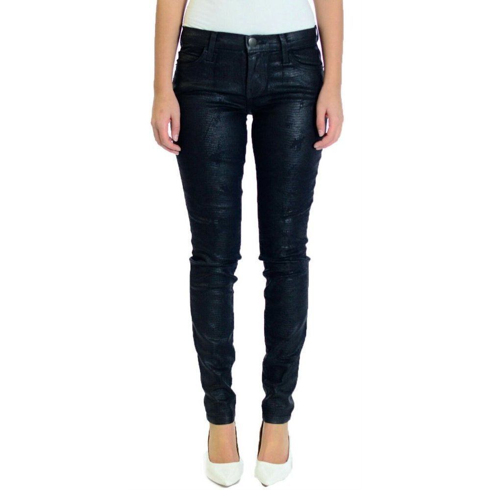 NWT Current/Elliott The Ankle Skinny Cheville Jeans Gunmetal Fellon